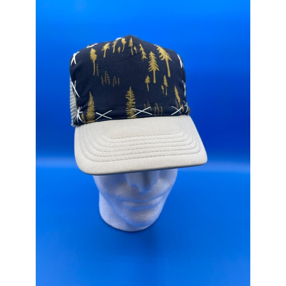 Blowfish Designs Mesh Back Trucker Hat Size SMALL Snapback Tree Graphic Limited